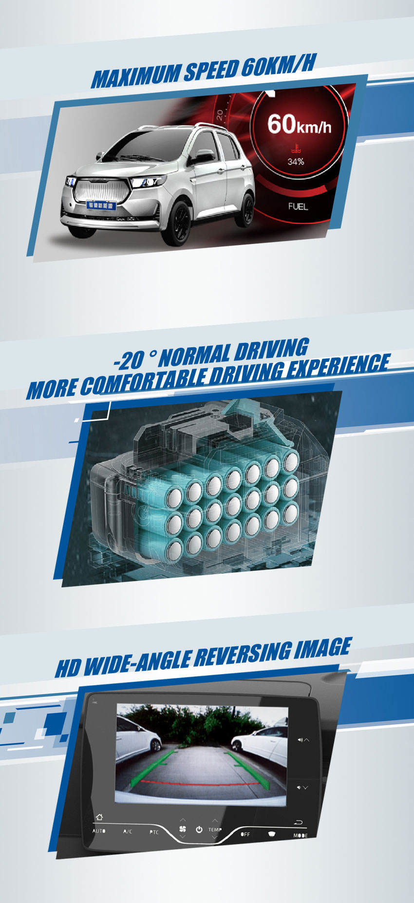 Jinpeng JC01 Mini EV Cars 43km/h Electric Luxury EV SUV Lead Acid Battery