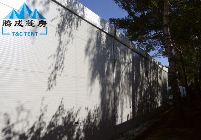 20M Outdoor Warehouse Tents Light Frame Steel Structure With ABS Walls