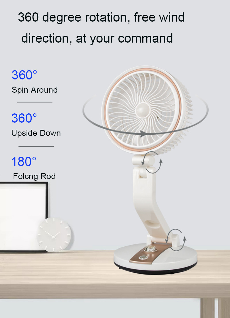 100 Pcs Outdoor Illuminated Folding Desk Fan Shear Multi Function