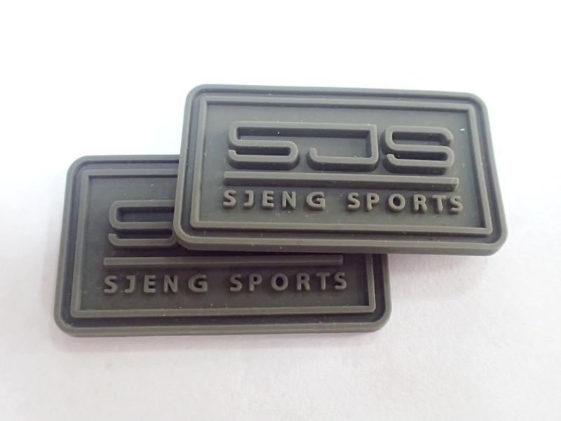 Garment Accessories Embossed Clothing Custom Rubber Logo Label PVC Patch