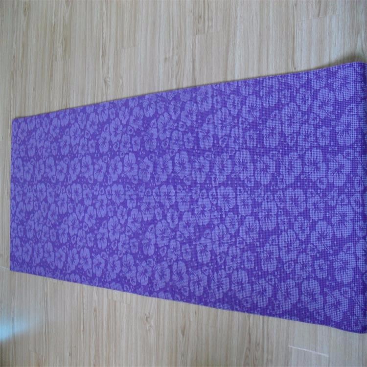 Eco-friendly pvc logo printed yoga mat crossfit mat