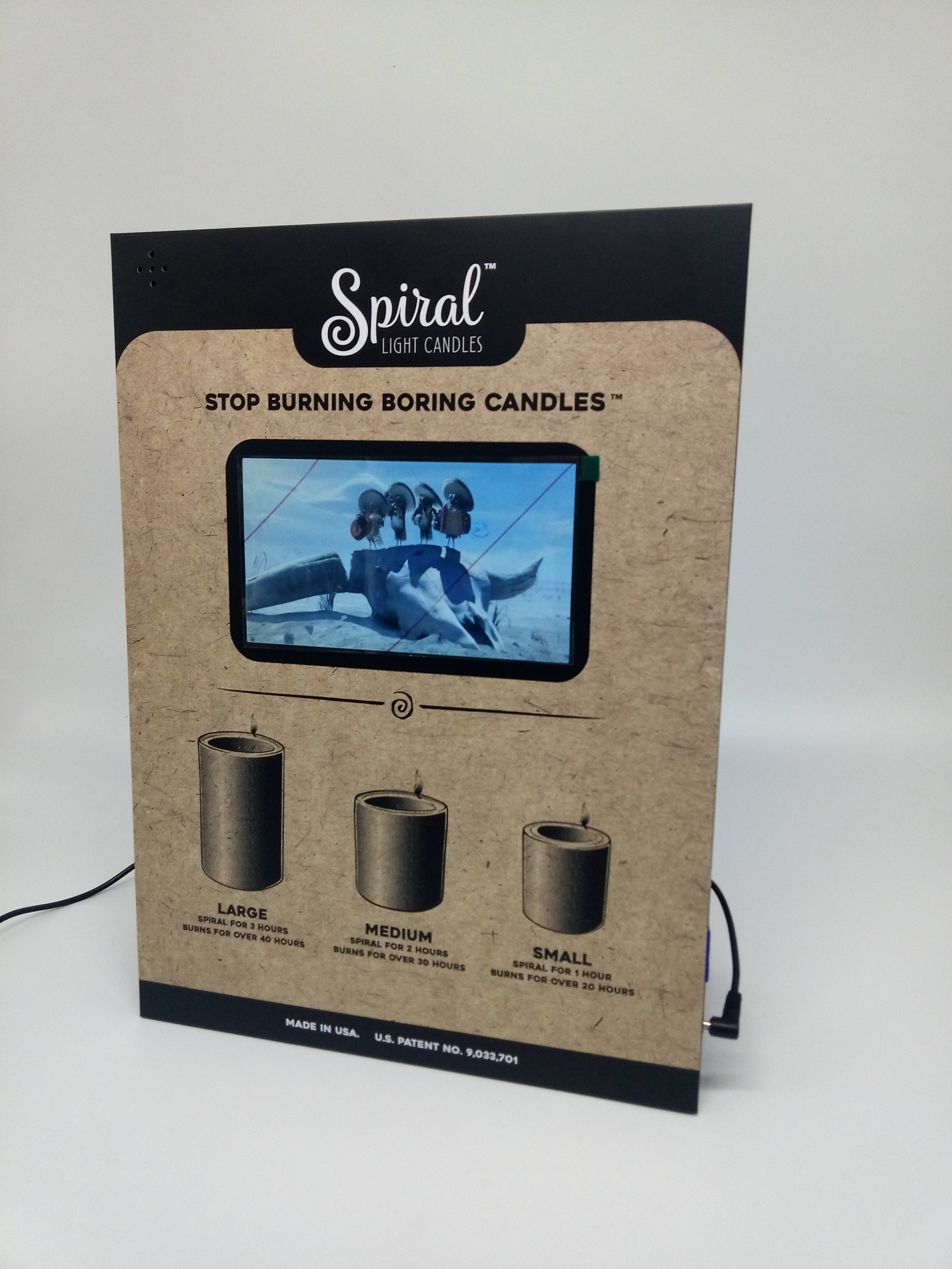 7 inch LCD advertising video player for retail,merchandising video display for retail store marketing