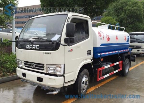 6 Wheels 6000L Water Transport Truck / Water Truck Trailer 95hp 4X2 Left Hand