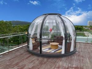  Transparent Garden Glass House Large Aluminum Profiles Round Igloo Geodesic Dome Tents Manufactures