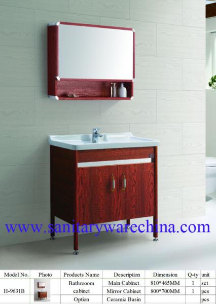 Modern Alunimun Bathroom Vanity/ aluminum alloy bathroom cabinet/Mirror Cabinet