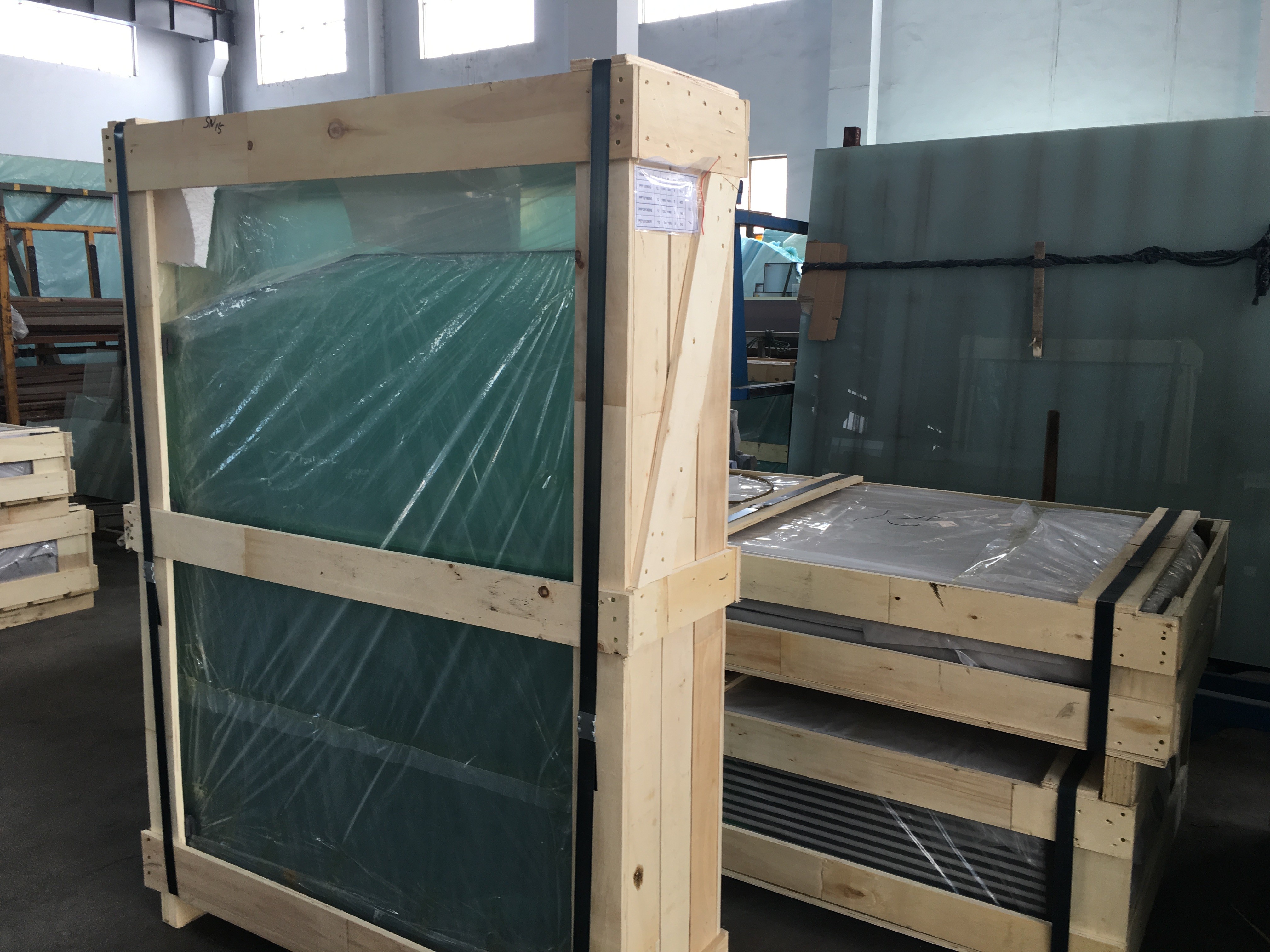 8mm 10mm Tinted Tempered Safety Glass Skylight , Clear Float Glass