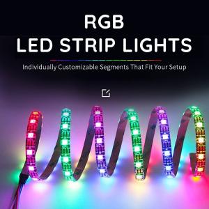 12V 50ft 15M 5050 RGB LED Strip Music Sync Color Changing with Remote and App