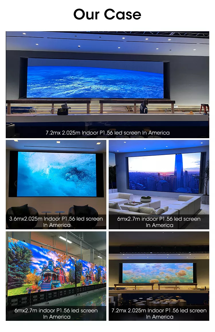 Full Color Indoor Fixed P1.875mm LED Video Wall IP43 For Church