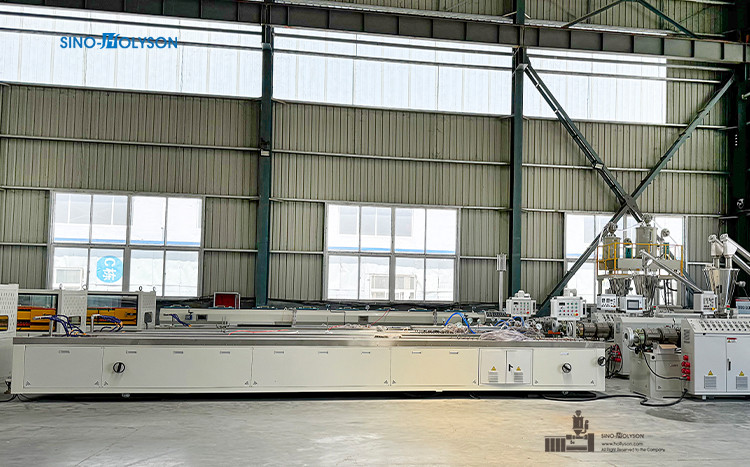 Sino Holyson HSJZ-65/132 WPC PVC Wall Panel Machine For High Output WPC Door Frame Manufacturing