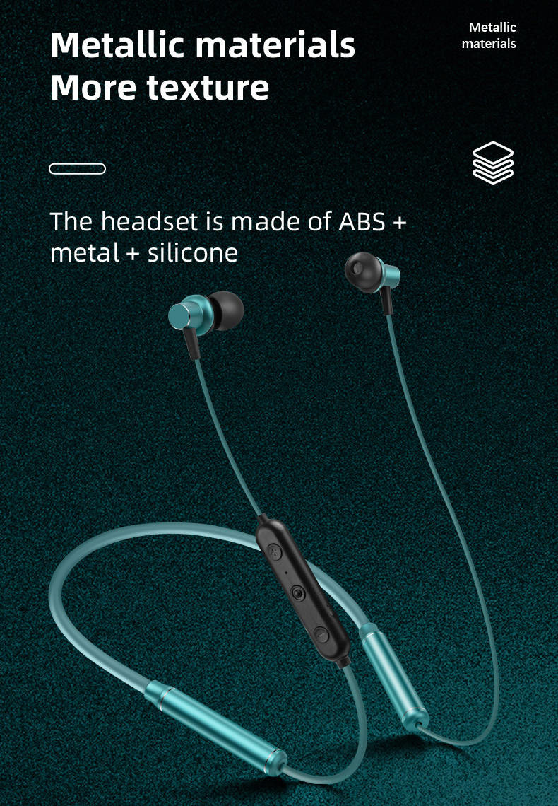 Wireless Neckband Bluetooth Headphone CVC 8.0 Noise Canceling Magnetic Earbuds