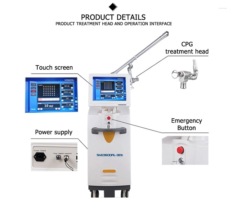 Professional hot sell collagen stimulation fractional skin tightening laser multi function machine
