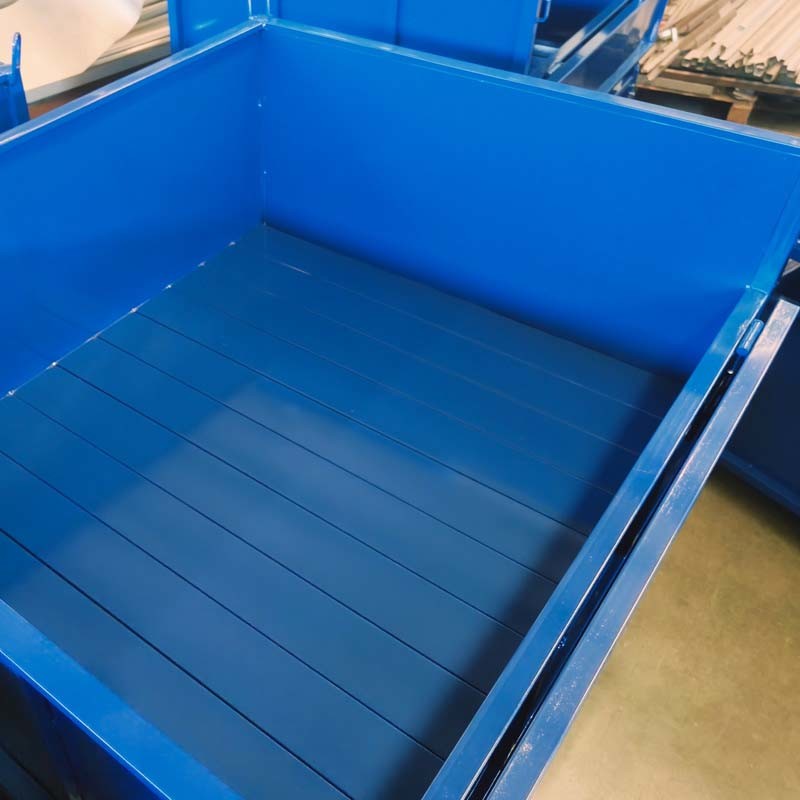 Heavy Duty Steel Bulk Bins Metal Pallet Bins Customized For Industrial