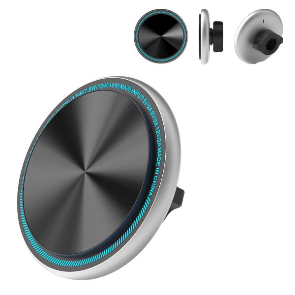 Wireless Charging Station For Cars With Magnetic Suction And Running Character