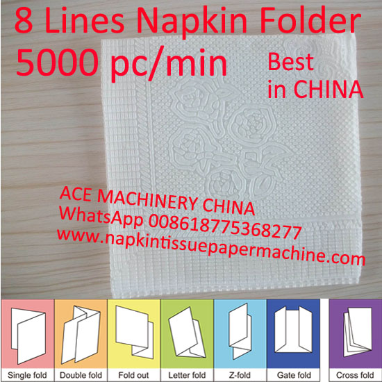 heavy duty 4 Folds Paper Napkin Machine