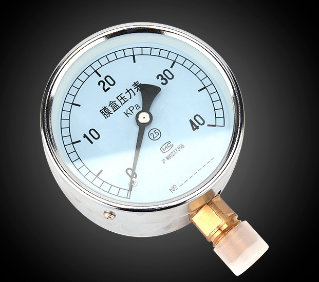 YE/YEF Series SS316 Pressure Gauge Capsule Type 2kg For Harsh Environments -2 Kg -40C-80C