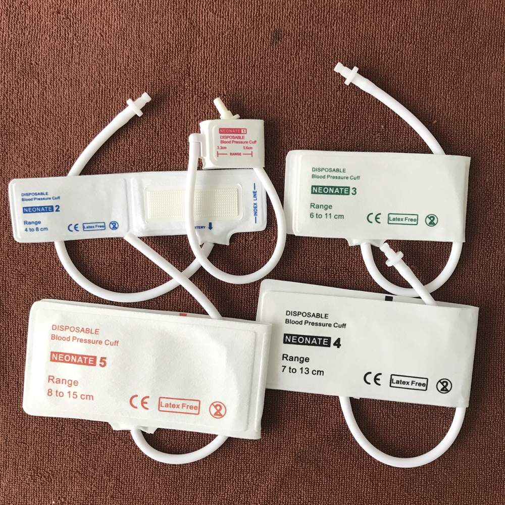 Disposable Single Tube Neonatal Nibp Cuff Adult Blood Pressure Cuff