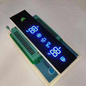 Ultra Blue/Green Common Cathode 7-Segment LED Display for Refrigerator