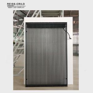  High Reliability Transparent LED Mesh Excellent Visual Effect Smooth Displaying Manufactures