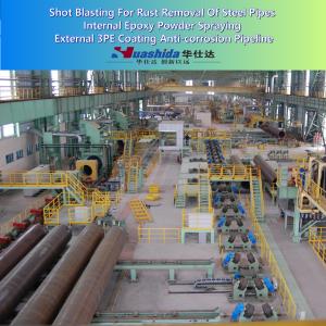 Blasting Deruster For Steel Pipe And Coated Pipe And Internal Fbe Coating Line