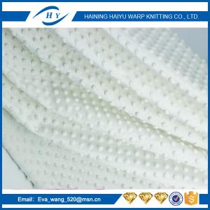 Anti - Static Dimple Embossed Minky Fabric For Home Textile