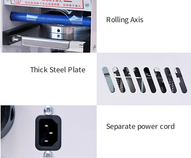 Silvery White Snack Food Processing Equipment , Semi Automatic Bubble Tea Plastic Cup Sealing Machine