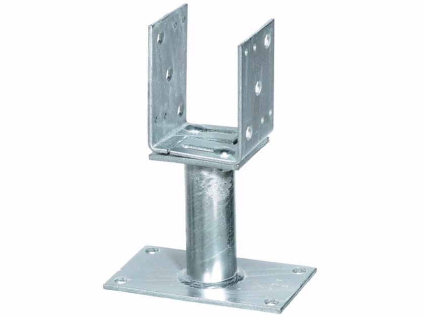 Hot Dip Galvanized Finish Fence Post Support with Pole Anchor and Surface Mount Support