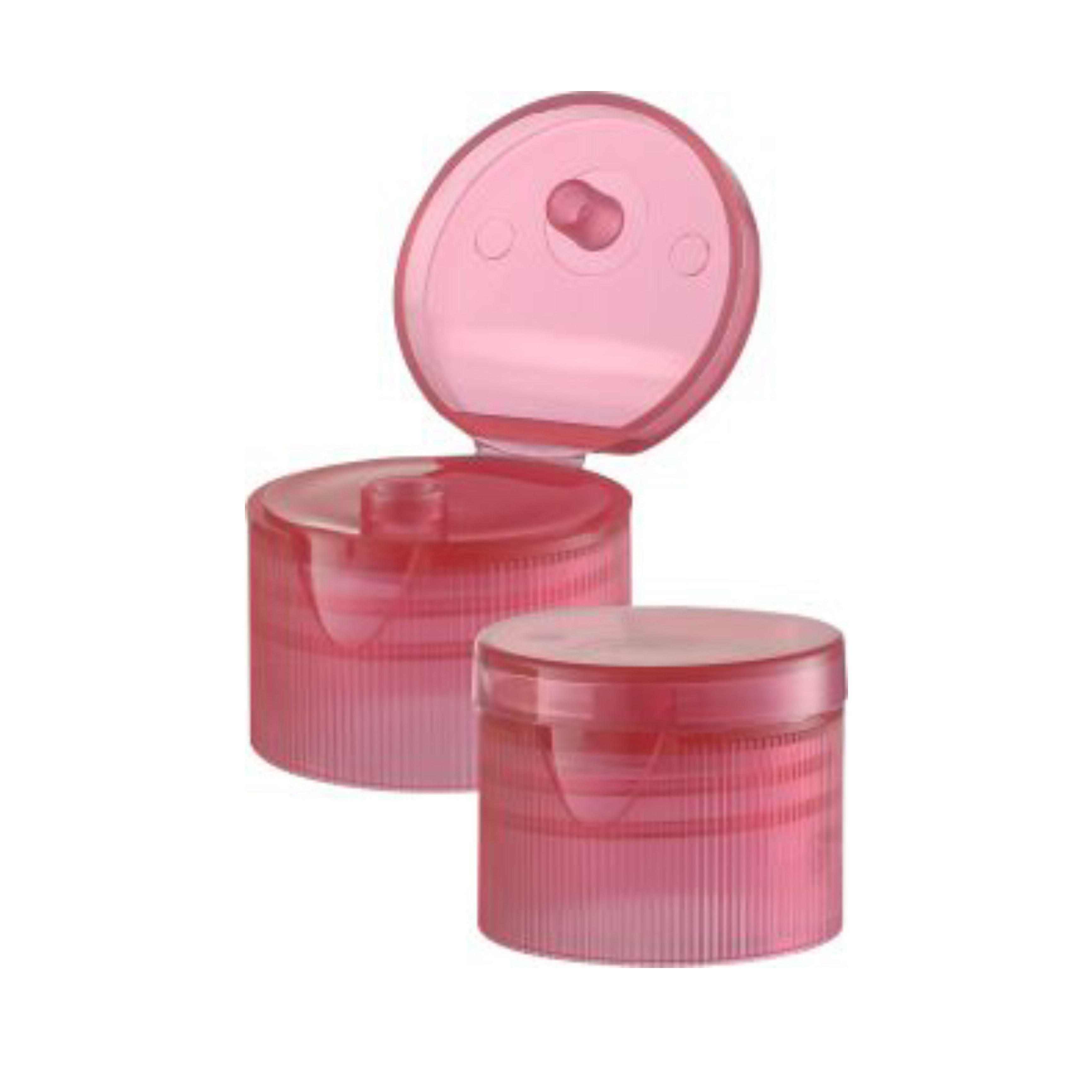 18/410 Liqui Bottle Flip Top Cap Ribbed Plastic Material and Customized Color Bottles