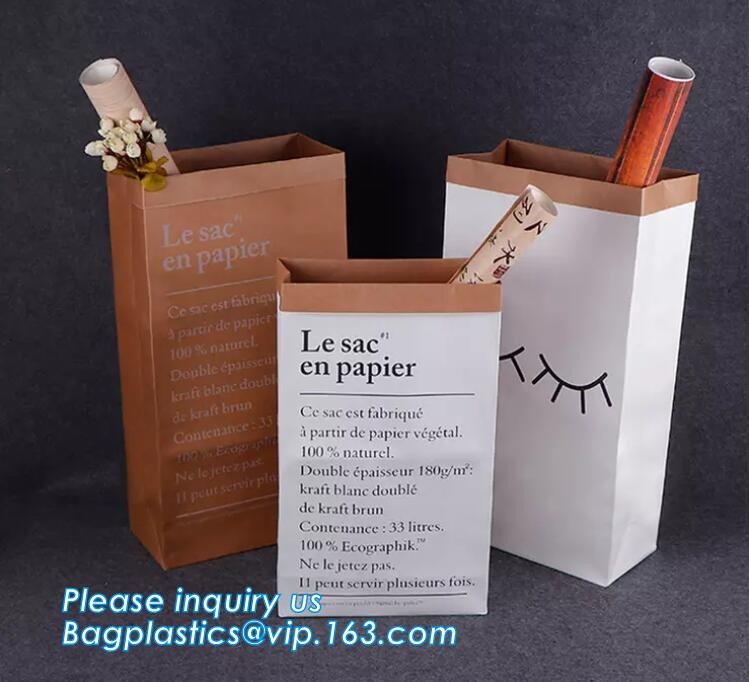 Gold foil stamp matt laminated black handle rope hair extension packaging bag red paper bag,Handle Brown Kraft Gift Pape