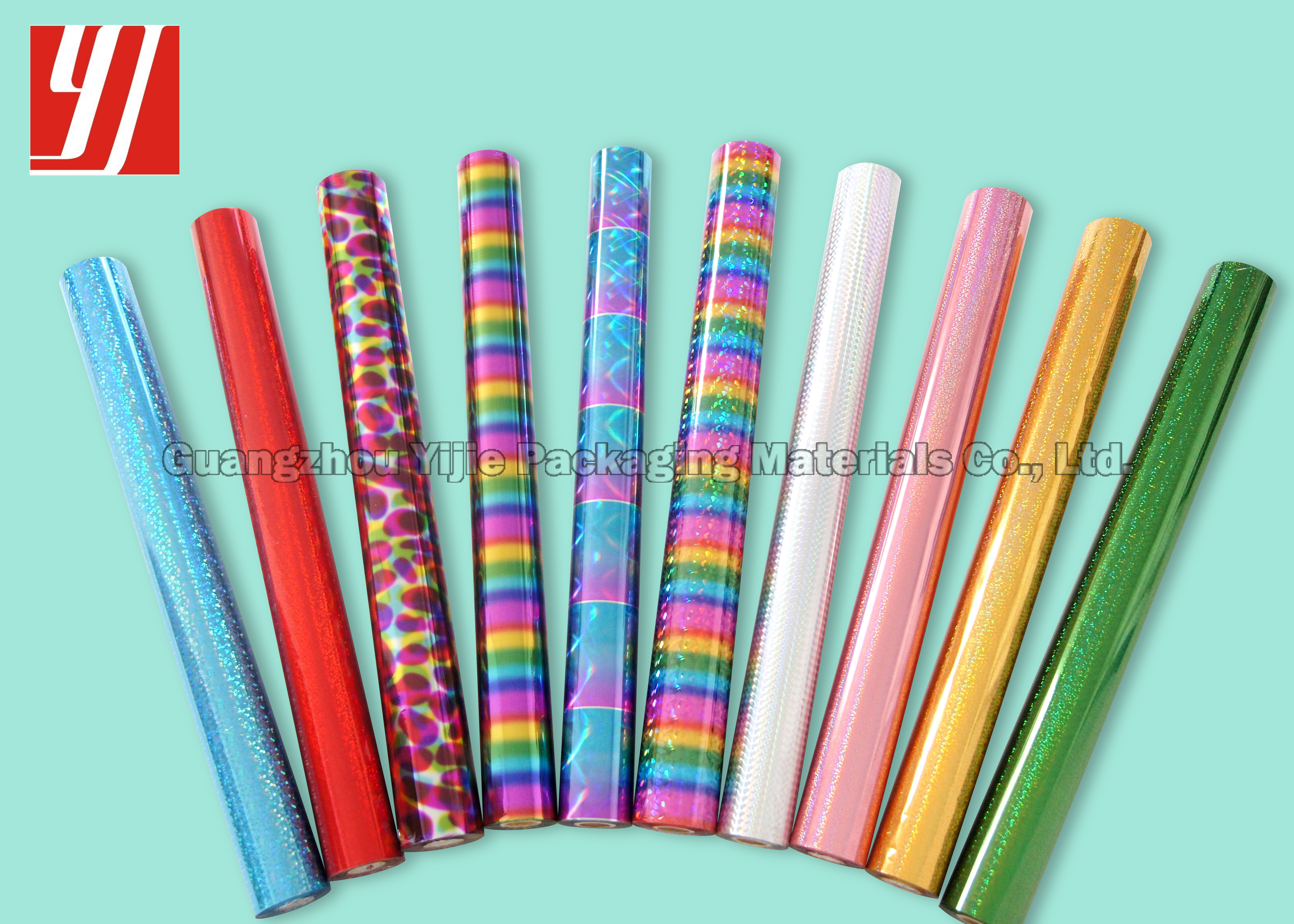 Customized Gold Holographic Hot Stamping Foil Laser Paper Sheet For Packaging Materail Printing