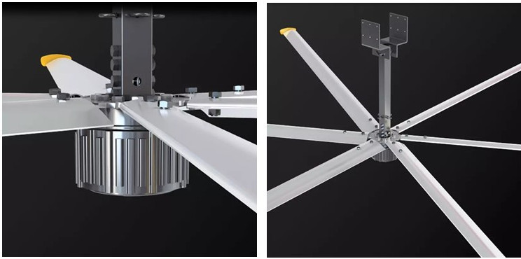 20 Feet Hvls Air Gearless BLDC Ceiling Fan 1.5kw For Air Ventilation