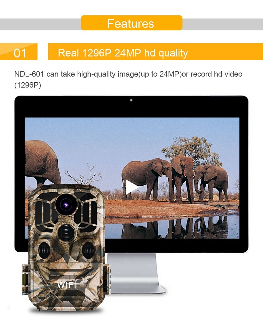 128gb 0.4s Motion Activated Night Vision Camera Wildlife Low Glow Game Cam