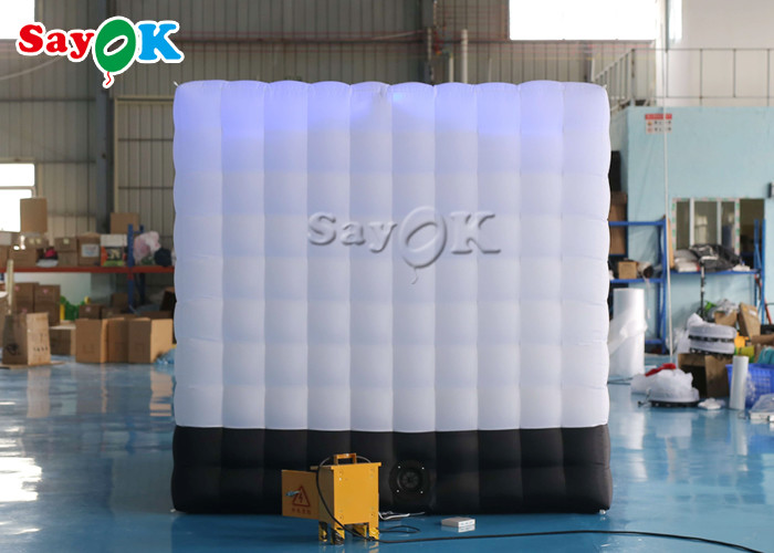Inflatable Party Tent 2.5m / 8ft White Square Blow Up Photo Booth Tent With Led Light
