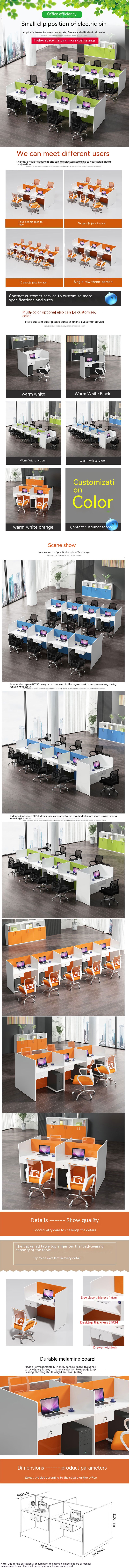 Small Card Holder for Company Staff Screen at Telephone Customer Service Workstation