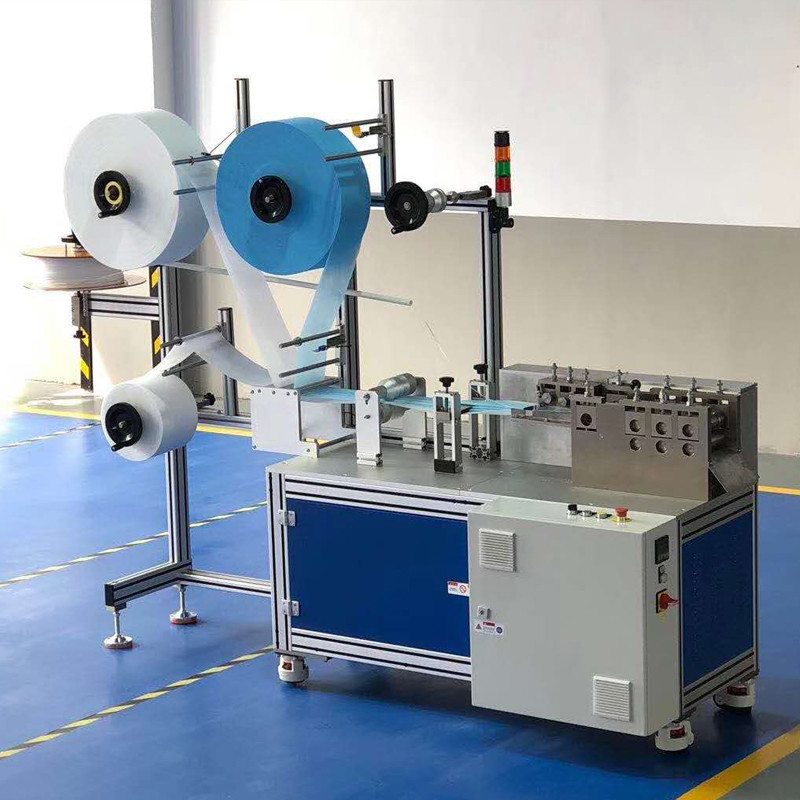 Steel Plastics Disposable Mask Machine , Medical Mask Making Machine Durable