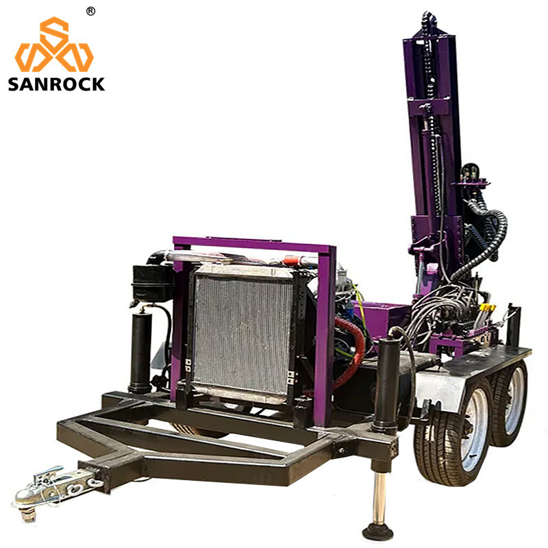 Small Water Well Drilling Rig Rotary Borehole Drilling Machine Trailer Mounted Water Well Drilling Rigs