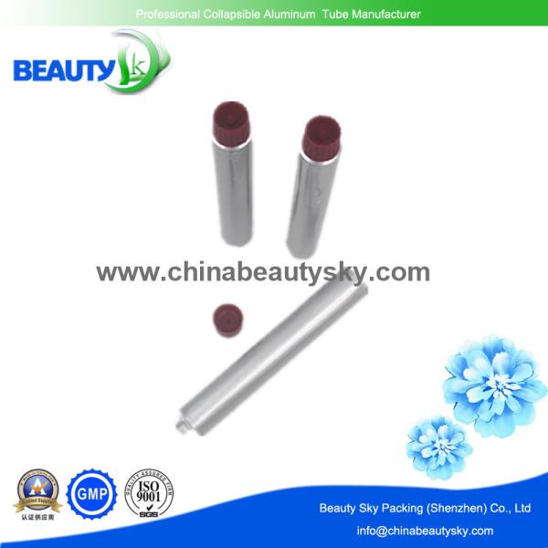 Collapsible aluminum Tube for PH>7 Hair Color cream Packaging with silver