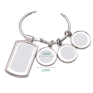 Custom Promotional Gift Keychain Blank Design Sublimation Charms Set Keychains