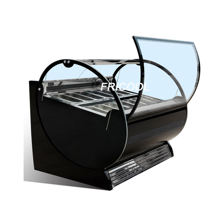 16 Pans Ice Cream Display Freezer 500L