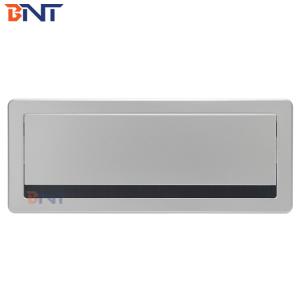 BNT Aluminum Desktop Socket Brushed Manual Flip Lid Cable Management Grommet