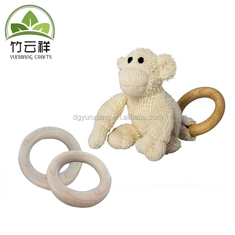 Wooden Baby Teething Toy-Teether Nursing Bracelet Silicone Teething Beads-Food Grade Silicone Molar Toys