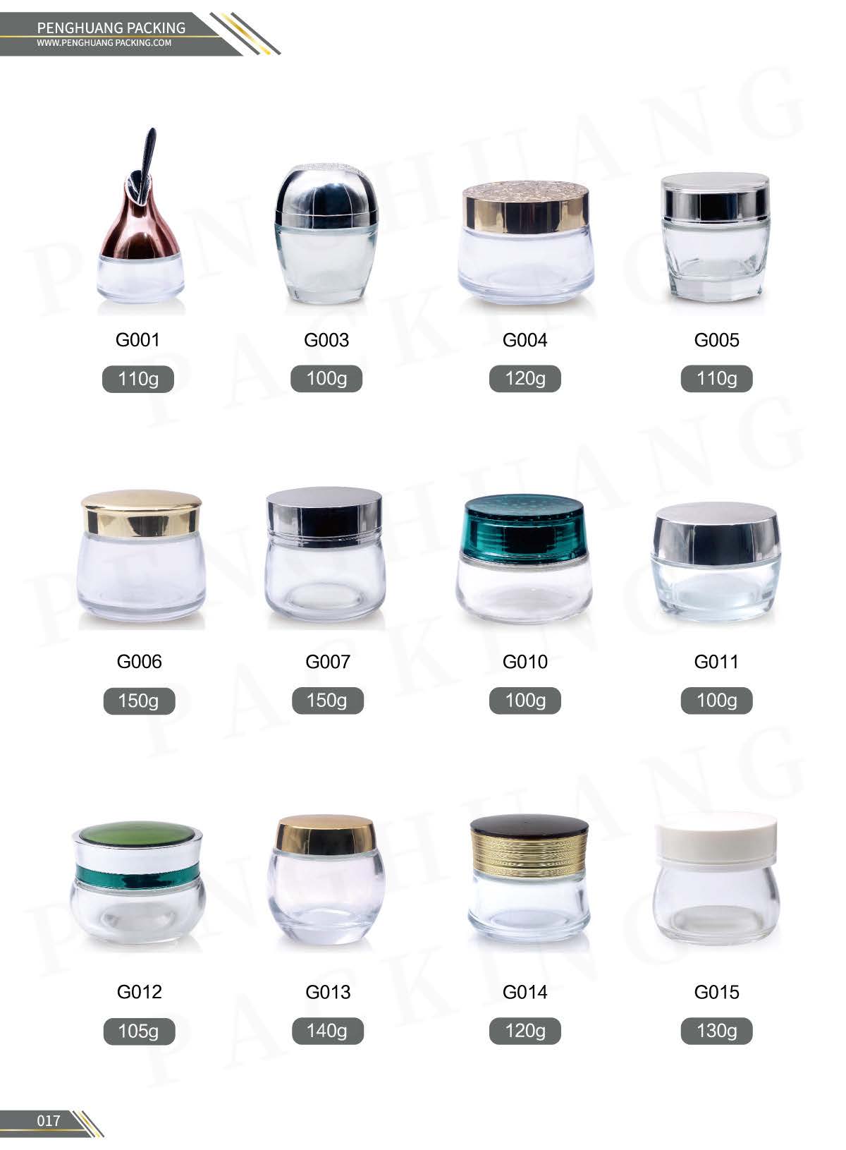 High White 50g Frosted Glass Cream Jar With Luxury Acrylic Gold Lid