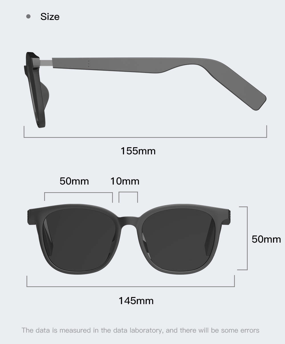 Wireless Sunglasses Headphones Smart Glasses Bluetooth Music Hands Free Call