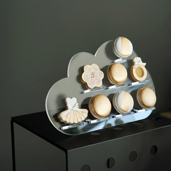 Stylish Cloud Cut Shape Acrylic POS Holders Display For DIY Craft Or Hair