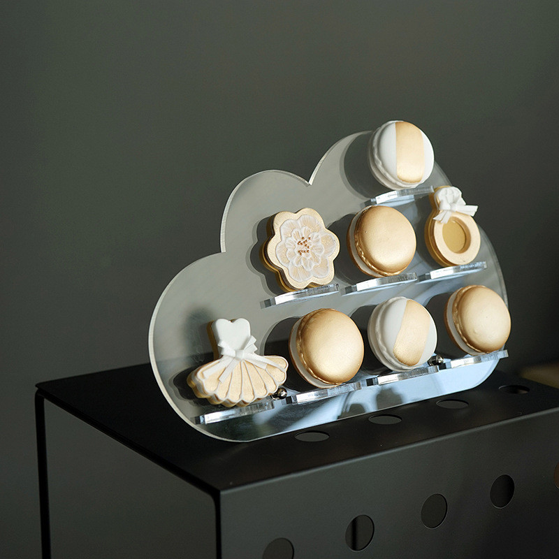 Stylish Cloud Cut Shape Acrylic POS Holders Display For DIY Craft Or Hair Accessories