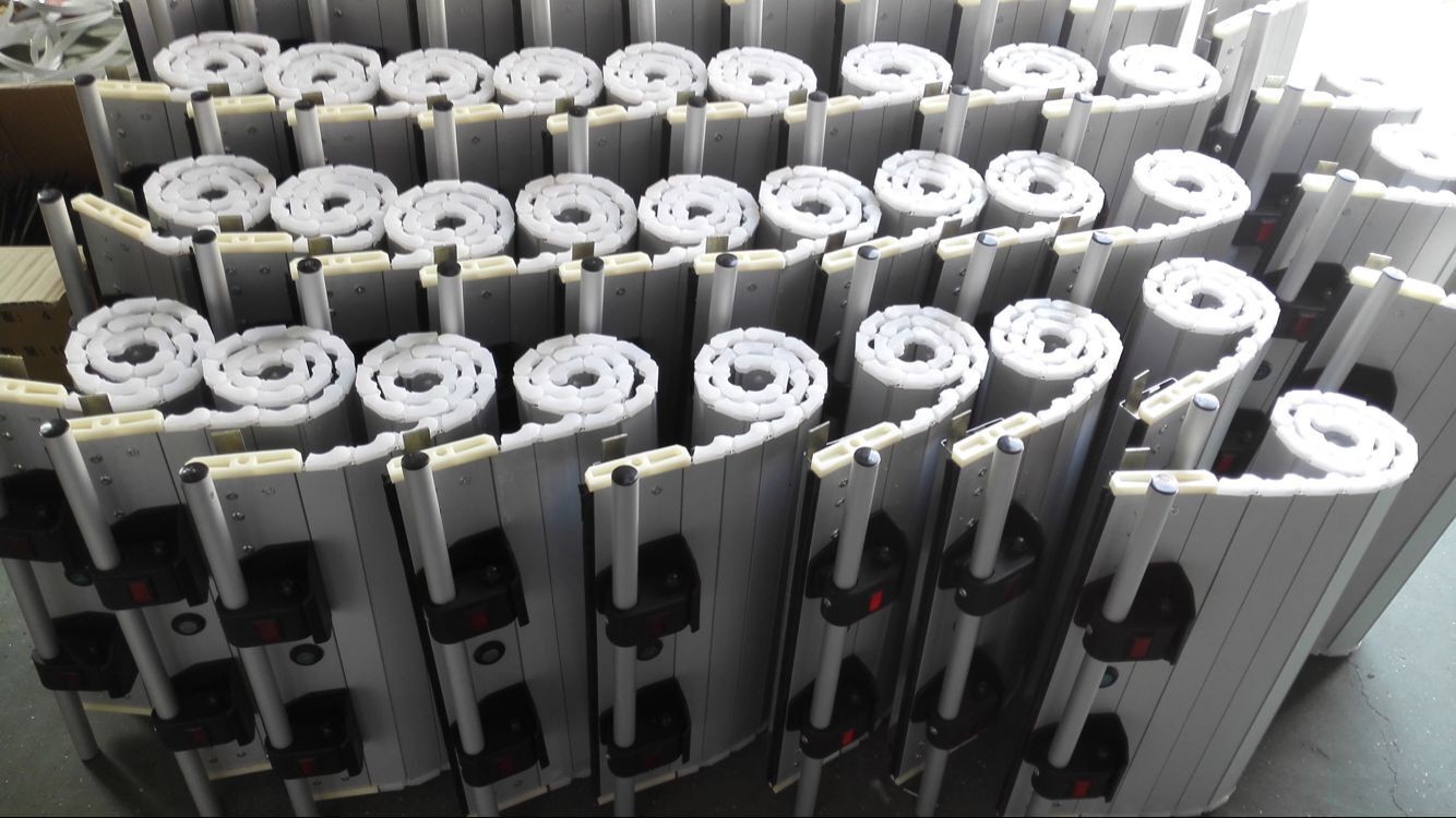 Comercial OEM Service Fire Fighting Truck Manual Rolling Sliding Aluminum Alloy Profile Auto Roll up Metal Garage Door