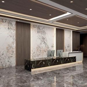 Damask Pattern Carbon Crystal Plate Wall Panel with Wood-plastic Composite