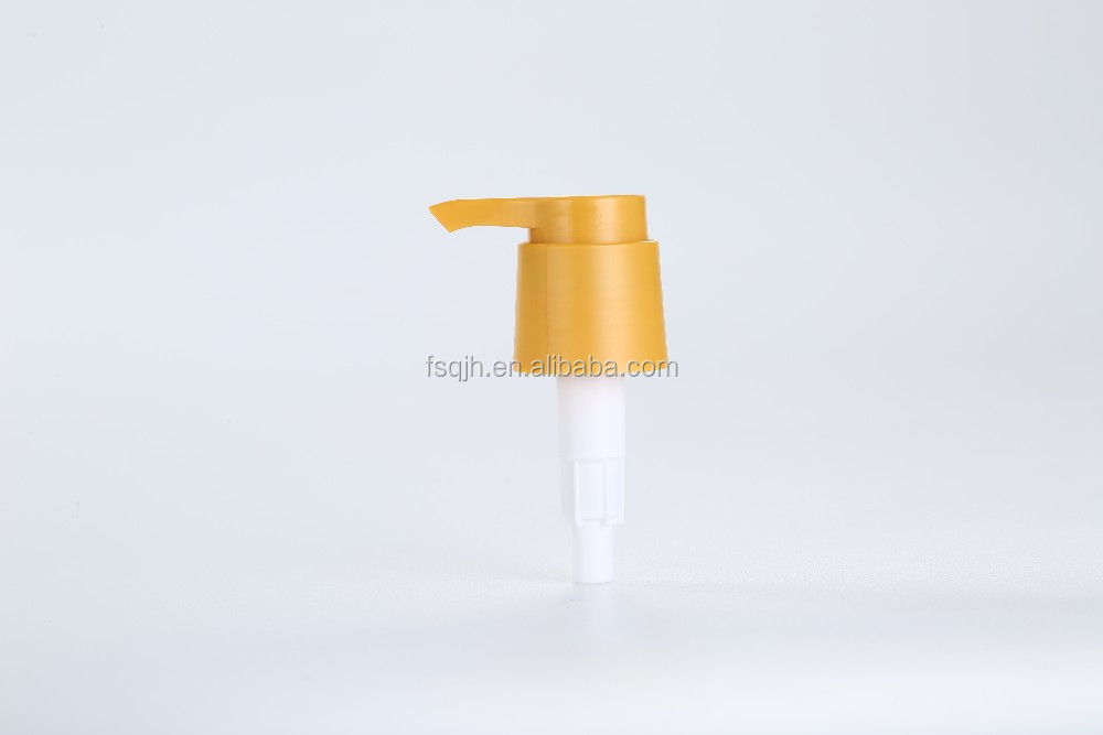 Yellow Plastic Lotion Pumps 4.0g For Body Wash Hand Cream Bottle