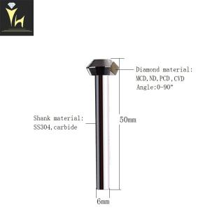 Buy cheap SS304 Shank Up And Down Diamond Chamfer Tool from wholesalers