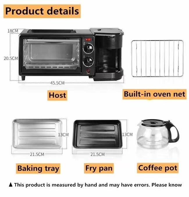 110-220V Electric Oven Coffee Machine Frying Pan - Breakfast Maker