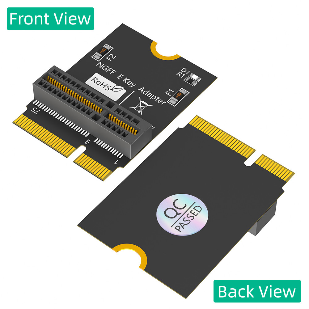 NGFF E-key Adapter For AX200/201/210 WiFi Card Desktop M.2 NGFF To NGFF 90 Degree Vertical Installation Wide 22mm Tall 6.1mm
